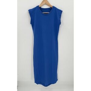 Frank & Eileen Womens 100% Cotton Harper Tee Dress Size XS Royal Blue Comfort